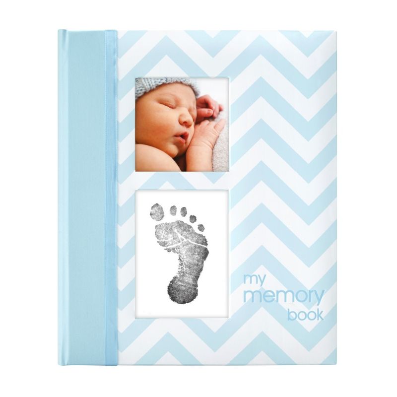 baby-fair Pearhead Babybook - Chevron Blue
