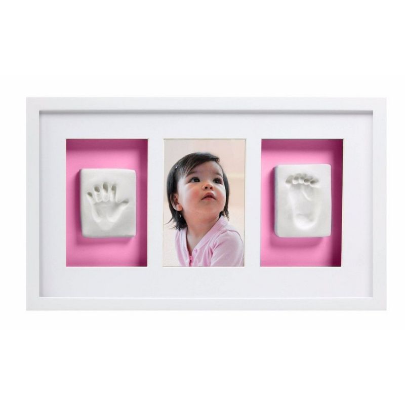 Pearhead Babyprints Deluxe Wall Frame - White with Closed Box