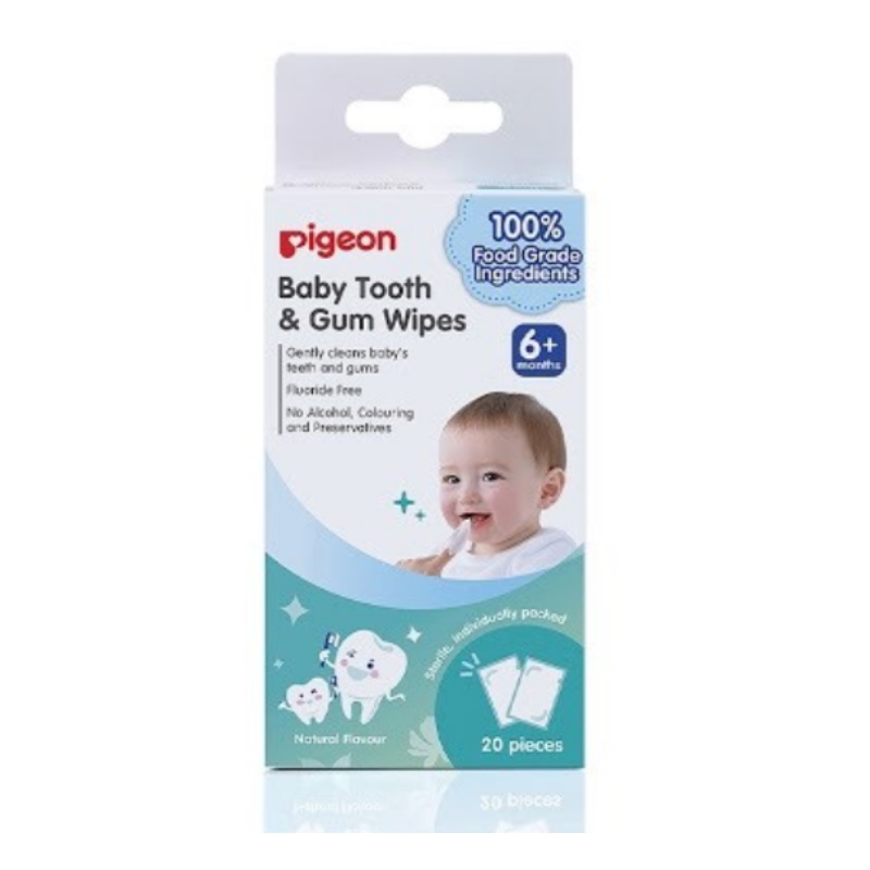 baby-fair Pigeon Baby Tooth & Gum Wipes Natural 20S (EN) (PG-78290-1)