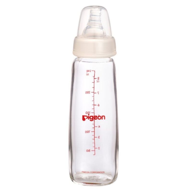 Pigeon Flexible Nursing Bottle Glass 240ml (M) (PG-79218)