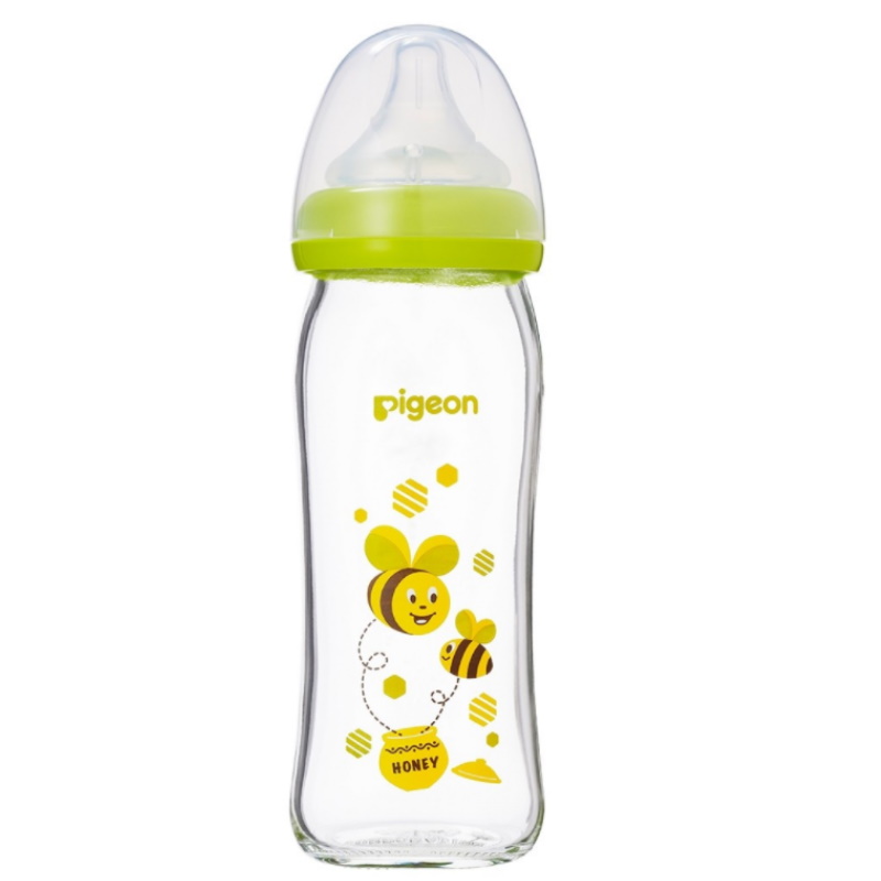 Pigeon SofTouchTM Peristaltic Plus WN Glass 240ml Bee (PG-78503)