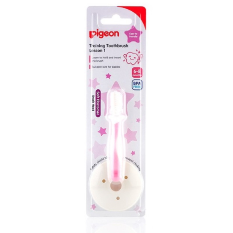 Baby Fair | Pigeon Training Toothbrush Lesson 1 Pink (PG-11827)
