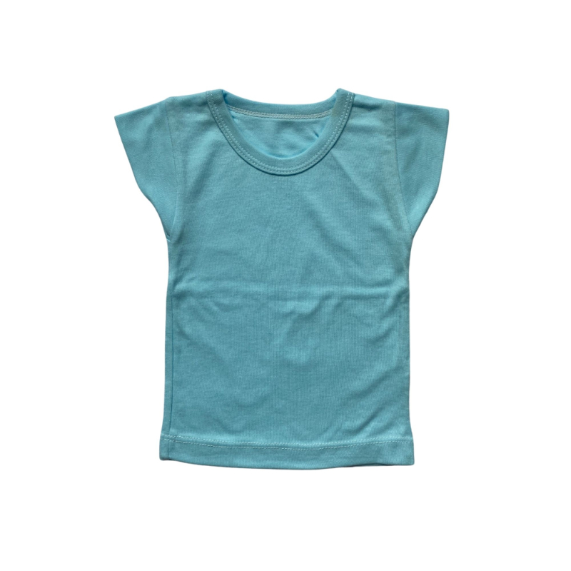 Power Kids Doubleknit Cotton Plain T-Shirt - Blue