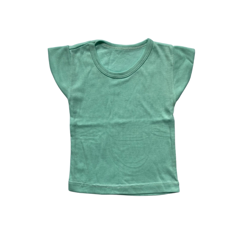 Power Kids Doubleknit Cotton Plain T-Shirt - Green