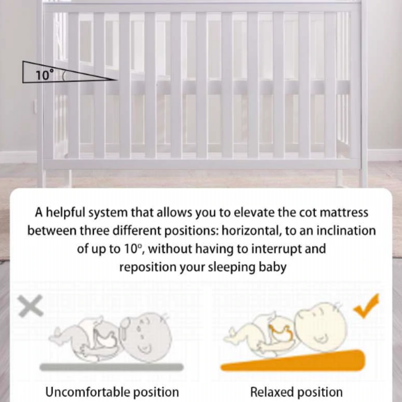 Palette Box Sweet Dreams Avant Garde 10-in-1 Convertible Baby Cot (with The Sleeping Lab Mattress Bundles) Without Installation