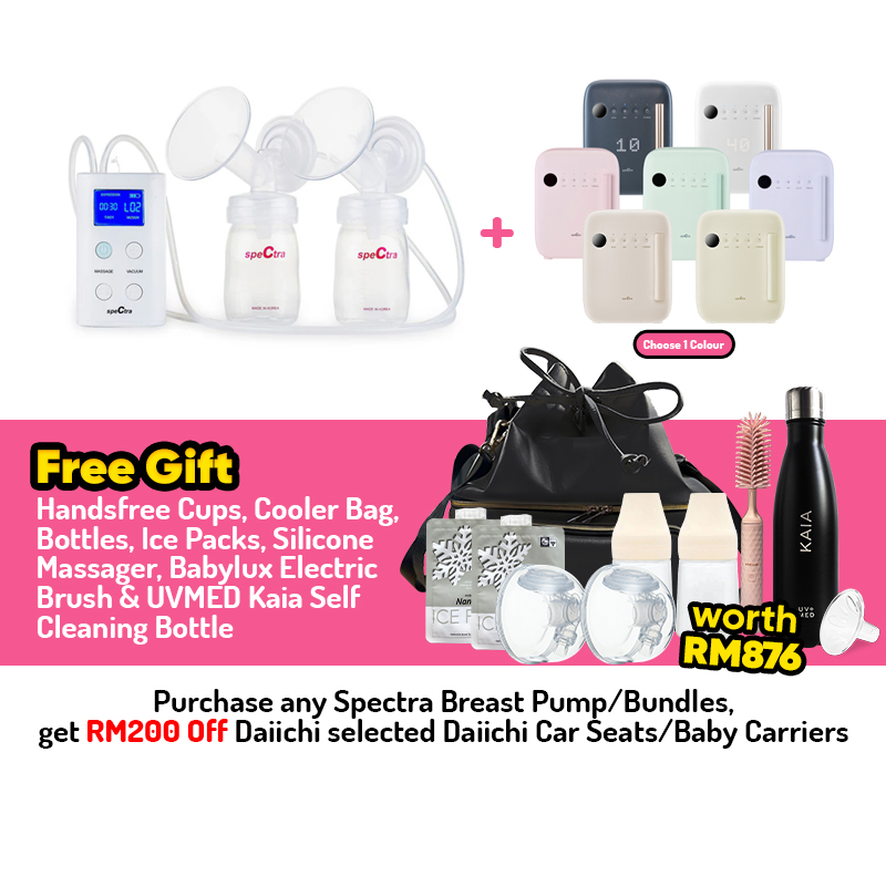 Spectra 9 Plus Breastpump + Spectra UV-LED Sterilizer Bundle + FREE GIFTS
