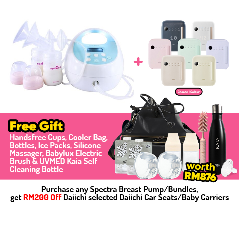 Spectra S1 Breastpump + Spectra UV-LED Sterilizer Bundle + FREE GIFTS