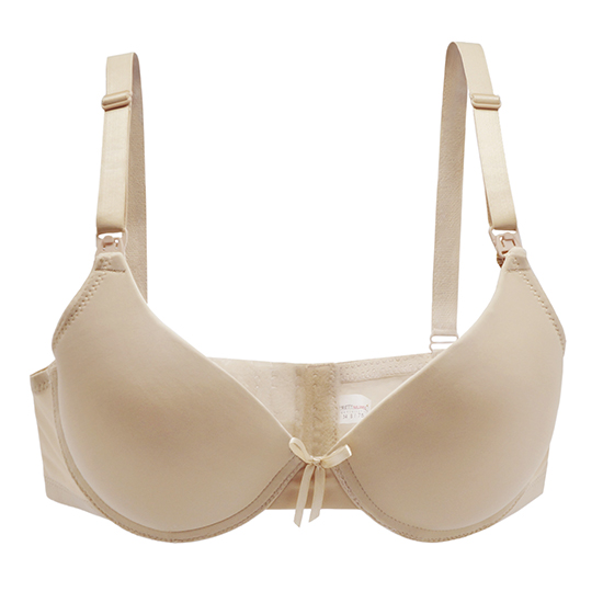 PrettyMums Elegant Molded Cup Nursing Bra with Removable Underwire (Size 36)