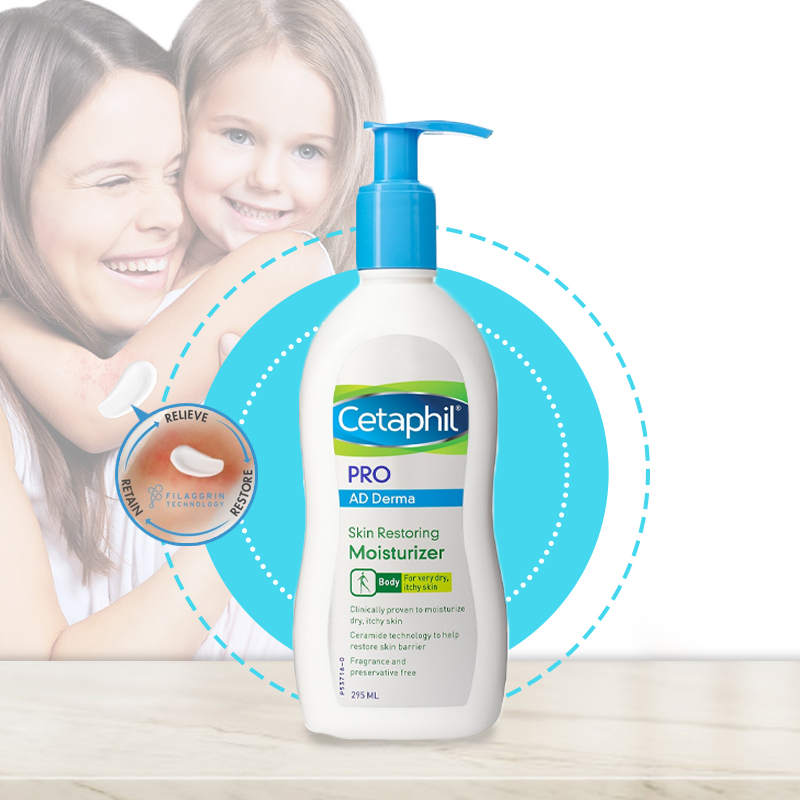 Cetaphil PRO AD Derma Skin Restoring Moisturizer for Eczemaprone skin
