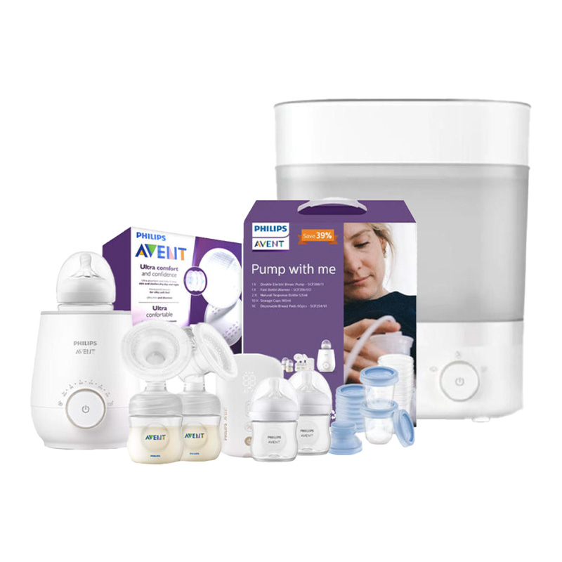 Philips Avent Pump With Me Bundle + Premium Steam Sterilizer & Dryer