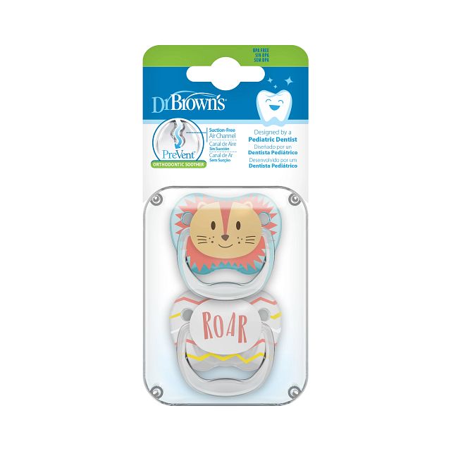 Dr Browns Prevent Printed Shield Pacifier, 2pcs