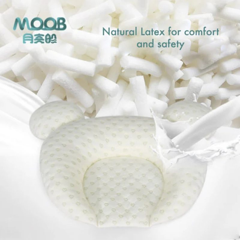MOOB Baby Anti-Flathead Latex Pillow
