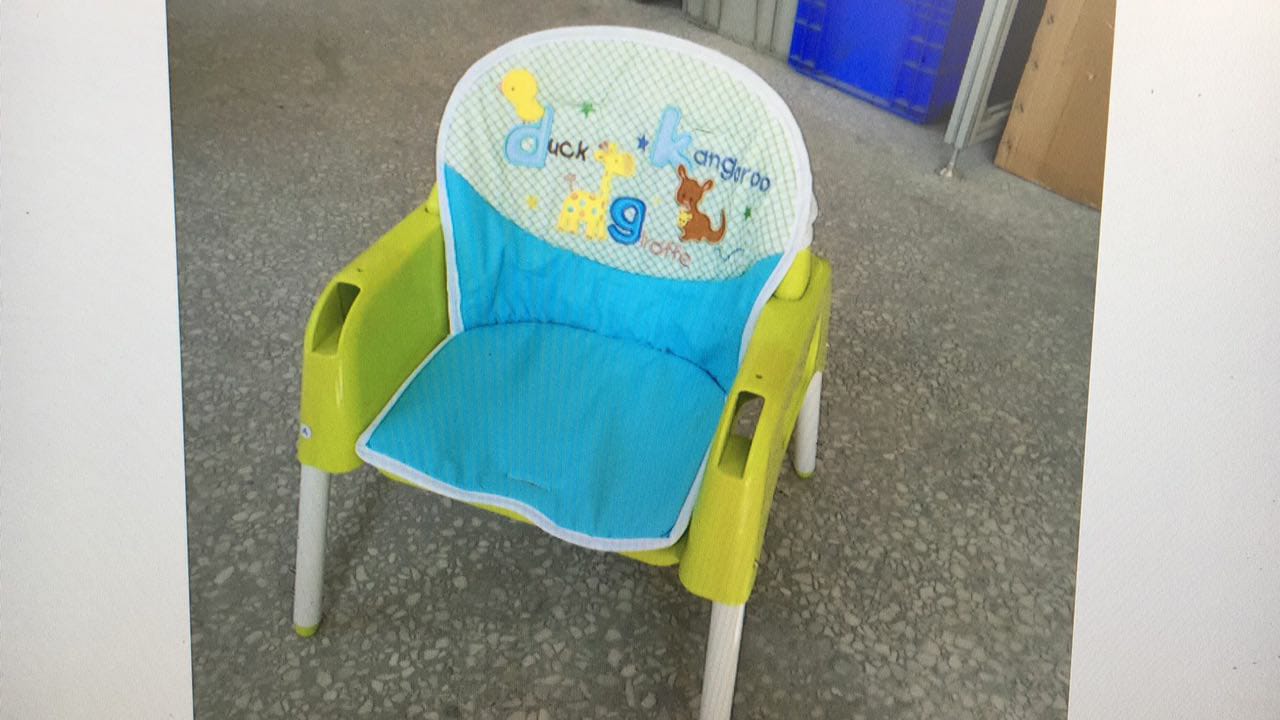 Shears Baby High Chair 2 in 1 + High Chair Cushion Bundle
