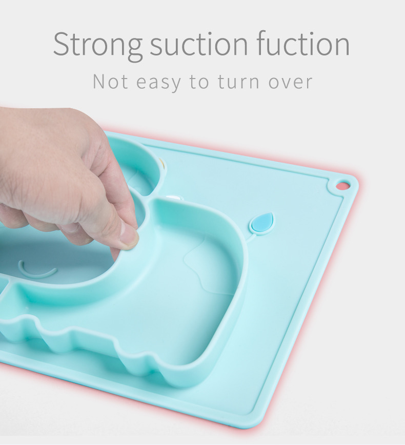 Shears Silicone Placemat Plate for Toddlers