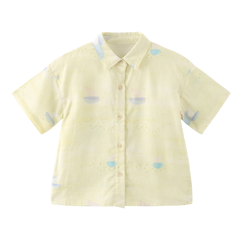 Mimi Mono Paper Boat Collar Shirt