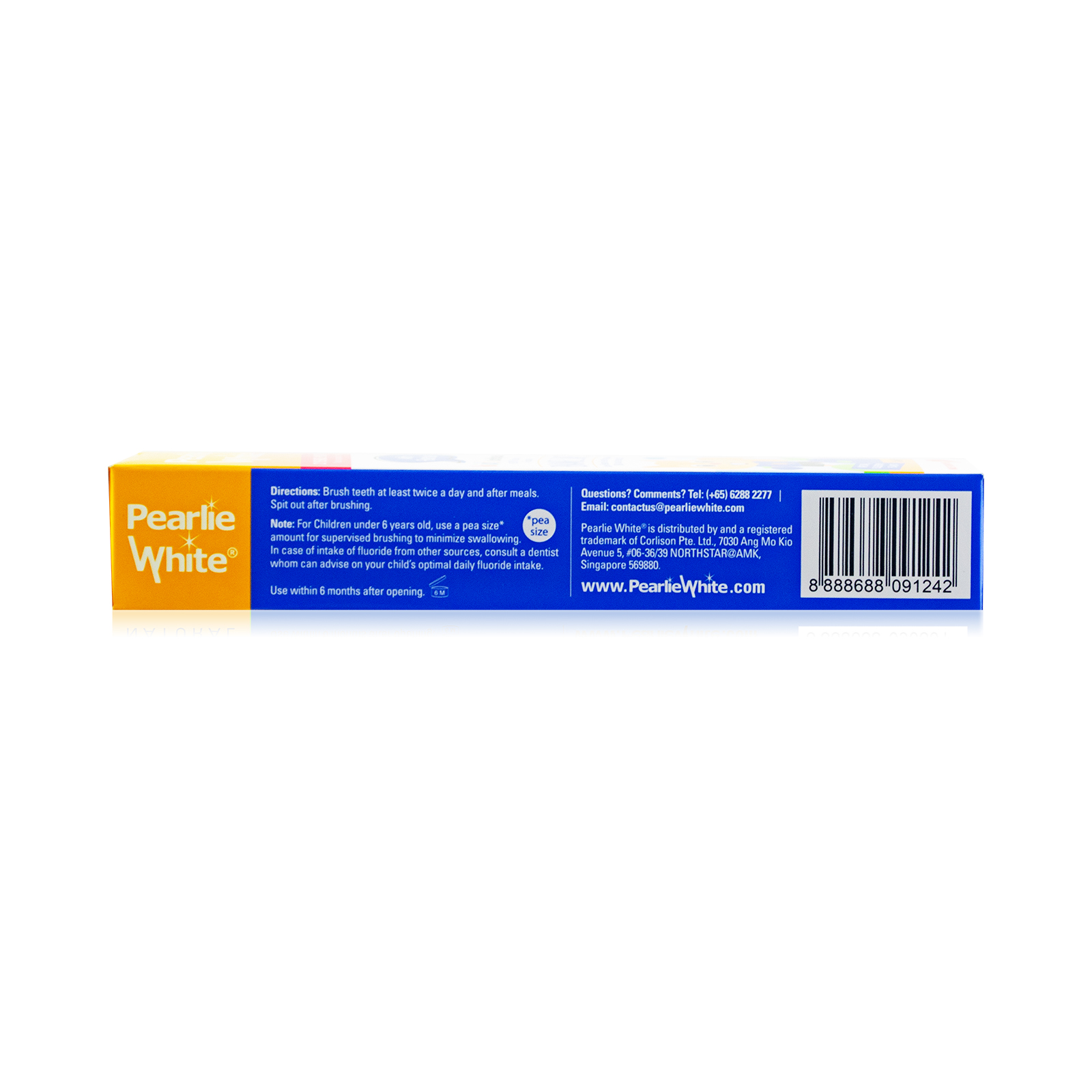 (Buy 1 Free 1) Pearlie White Enamel Safe Kids Blueberry Toothpaste (With Fluoride) 45g