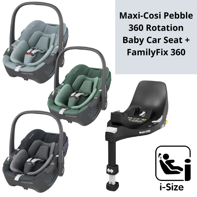 baby-fair Maxi-Cosi Pebble 360 Rotation Baby Car Seat + FamilyFix 360