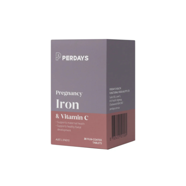 Perdays Pregnancy Iron & Vitamin C 30 Capsules