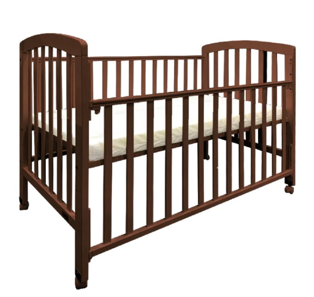 Picket & Rail 6-in-1 Solid Wood Convertible Baby Cot with Drop Side Gate 892 (120x60cm)
