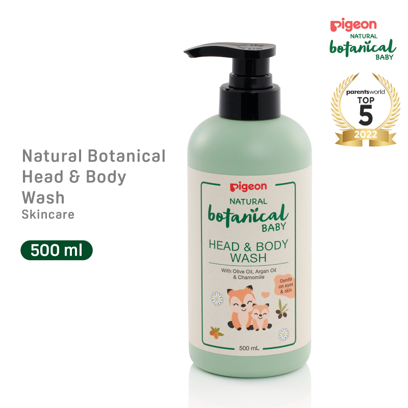 Pigeon Natural Botanical Baby Head & Body Wash 500ml (PG-78410)