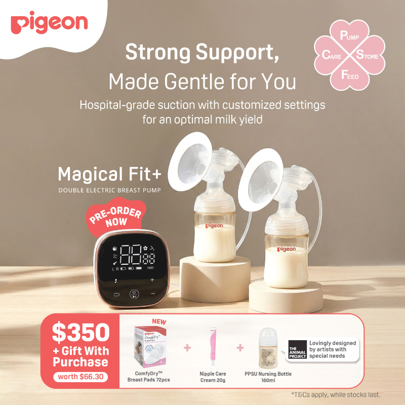 Pigeon Magical Fit+ Double Electric Breast Pump + FREE GIFT