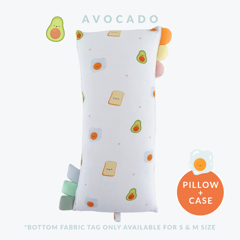 Happyrei Lil' Snuggles Pillow + Case - Avocado