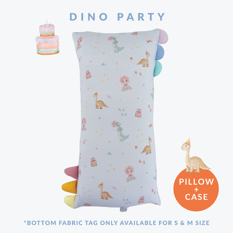 Happyrei Lil' Snuggles Pillow + Case - Dino Party