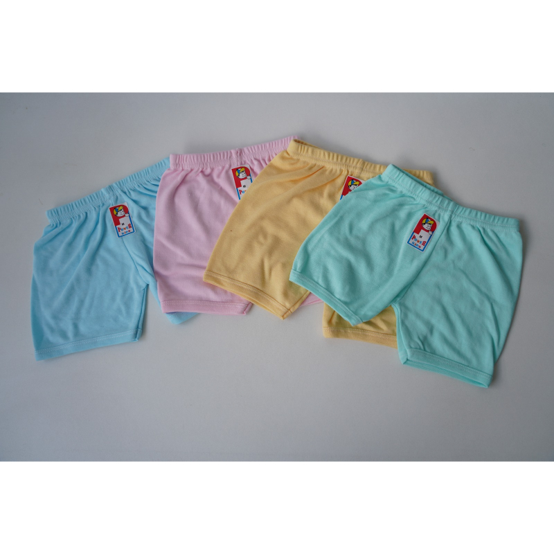 Power Kids Doubleknit Cotton Plain Short Pants - Mix & Match Buy 3 for $9