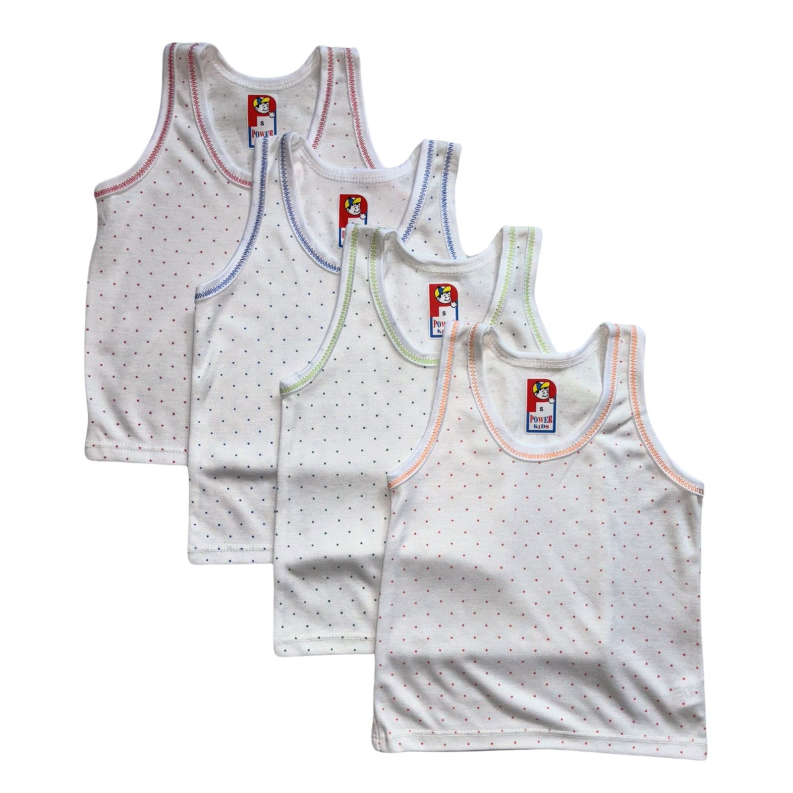 Power Kids Polka Dot Singlet - Mix & Match Buy 3 for $9