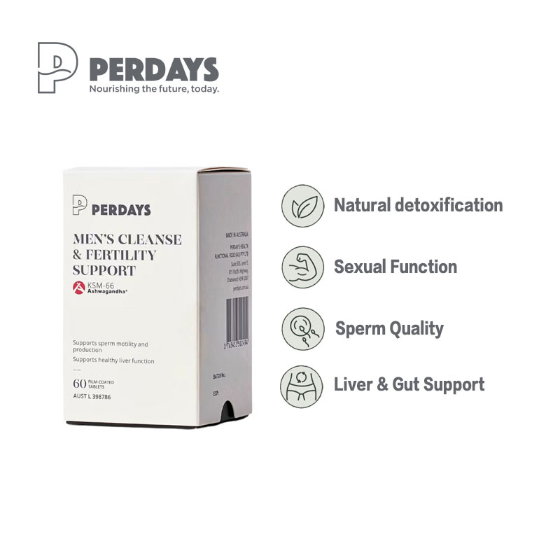 Perdays Preconception Men's Cleanse & Fertility Support 60 Tablets