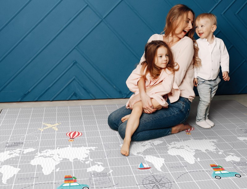baby-fair Primo Babies Plush Series Playmat - Modernline + Travel the World (STD 15)