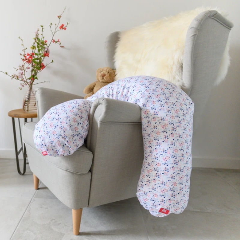 Cocoonababy Big Flopsy Nursing Pillow - Printed Jersey Blossom