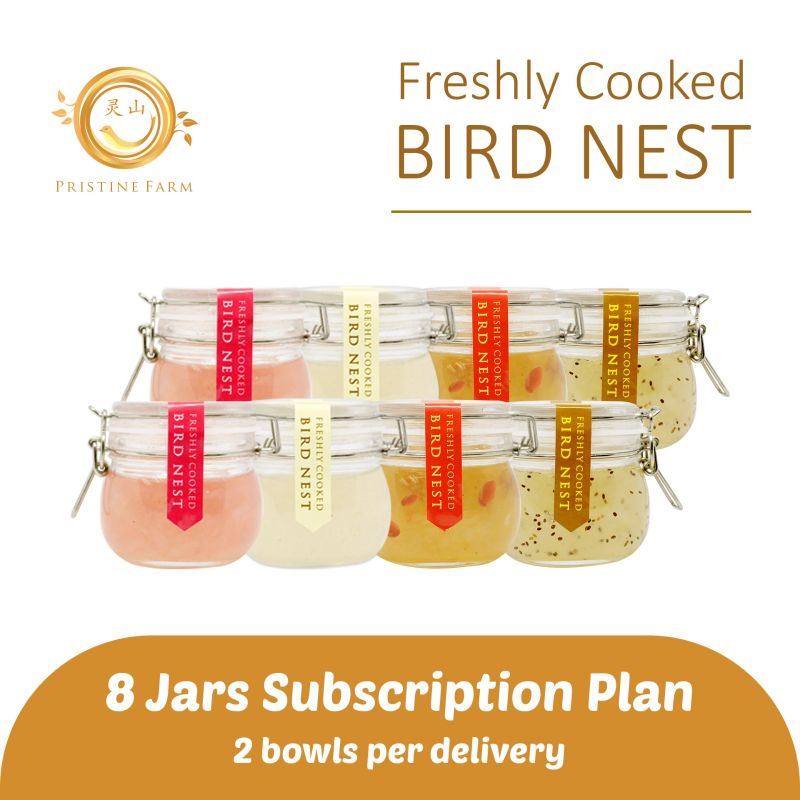 (8 Jars Subscription Plan) Freshly Cooked Bird Nest Concentrate - Receive Warm