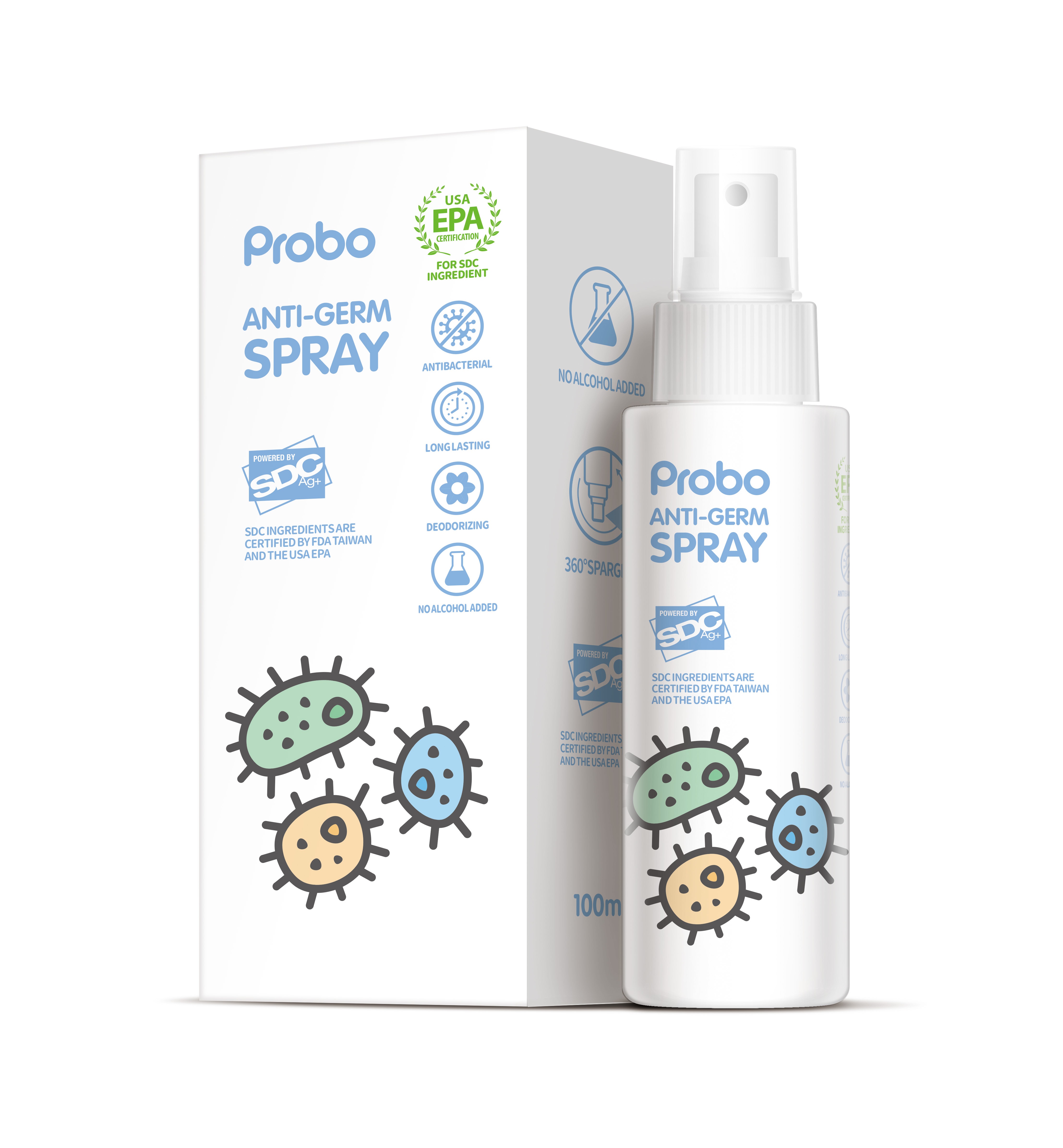 Probo Anti-Germ Spray Bundle (3 Bottles)