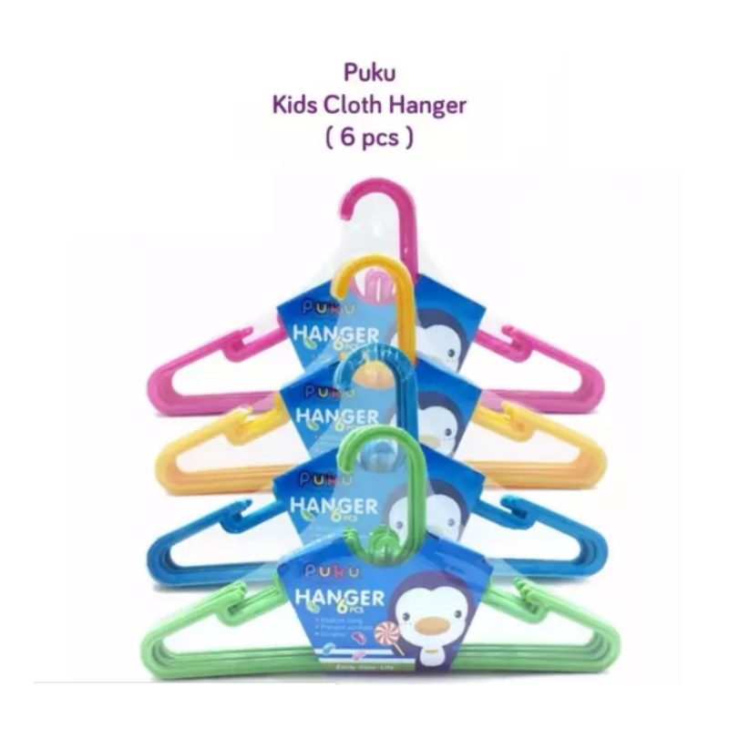 Puku Kids Cloth Hanger (6pcs)