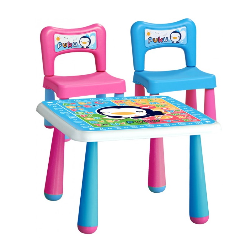 Puku Kids Table + 2 Chairs Set (L) P30502-899