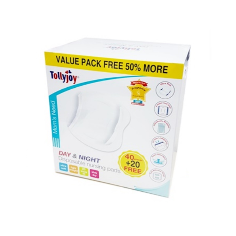 baby-fair Tollyjoy Day & Night Disposable Nursing Pad 60pcs