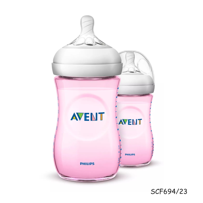 baby-fair Philips Avent 260ml PP Bottles (Twin Pack) Pink/Blue (SCF694-695/23)