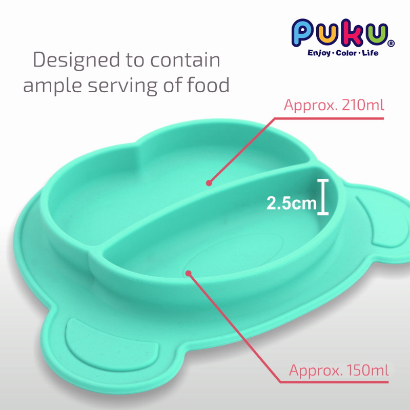 Puku Silicone Suction Plate + Bowl (P14334+P14328)