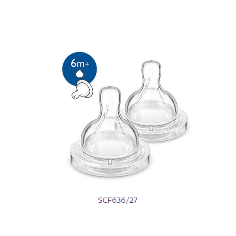 Philips Avent Silicone Teat Variable/Thick Feed (SCF635-636/27)