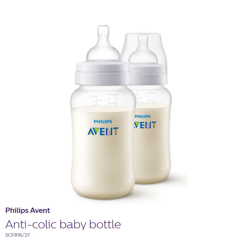 Philips Avent 330ml PP Anti-Colic Bottle (Twin Pack) SCF816/27
