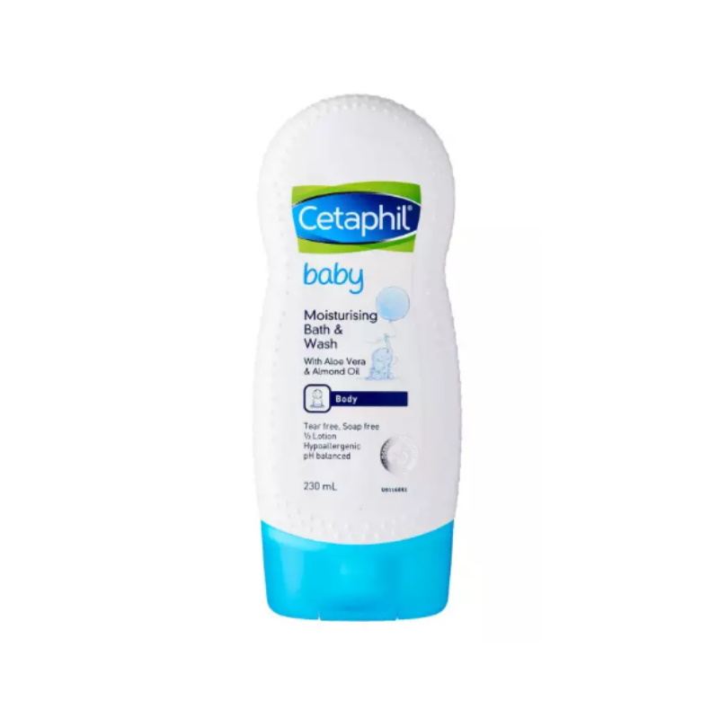 Cetaphil Baby Ultra Moisturizing Bath And Wash With Aloe Vera And Almond Oil 230ml