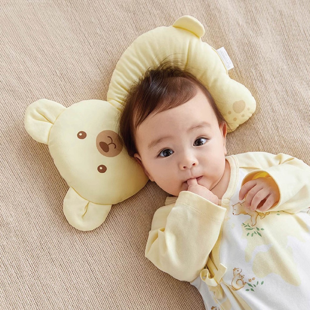 Purcotton Baby Head-shaping Pillow 1 pcs - Bear