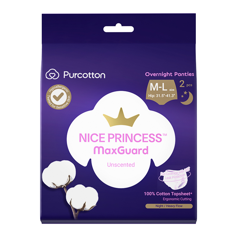 Purcotton MaxGuard Overnight Panties 2 pcs