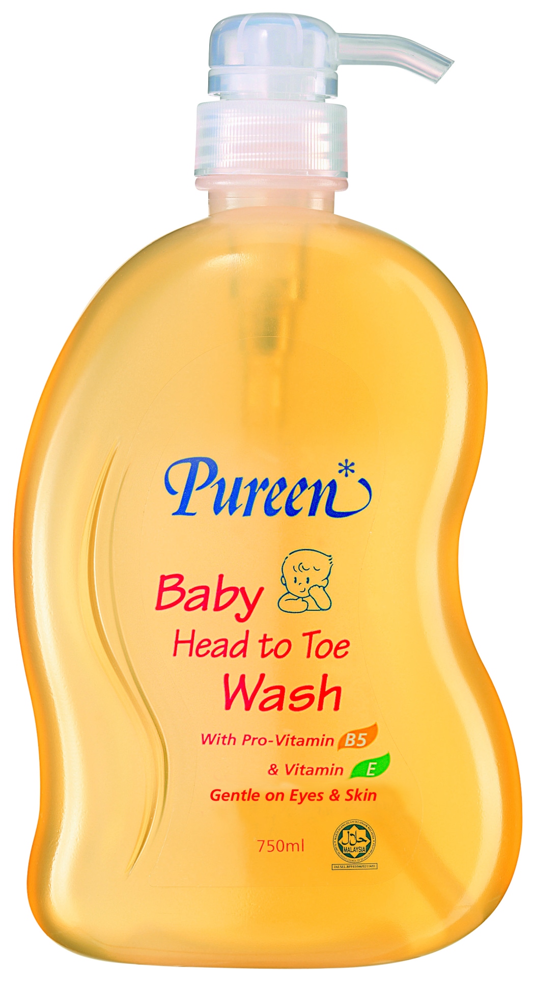 Pureen Baby Head To Toe Wash 750ml