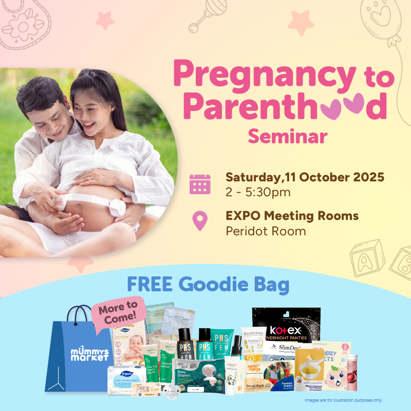 Mummys Market Pregnancy to Parenthood Seminar Ticket + $150 worth Goodie Bag