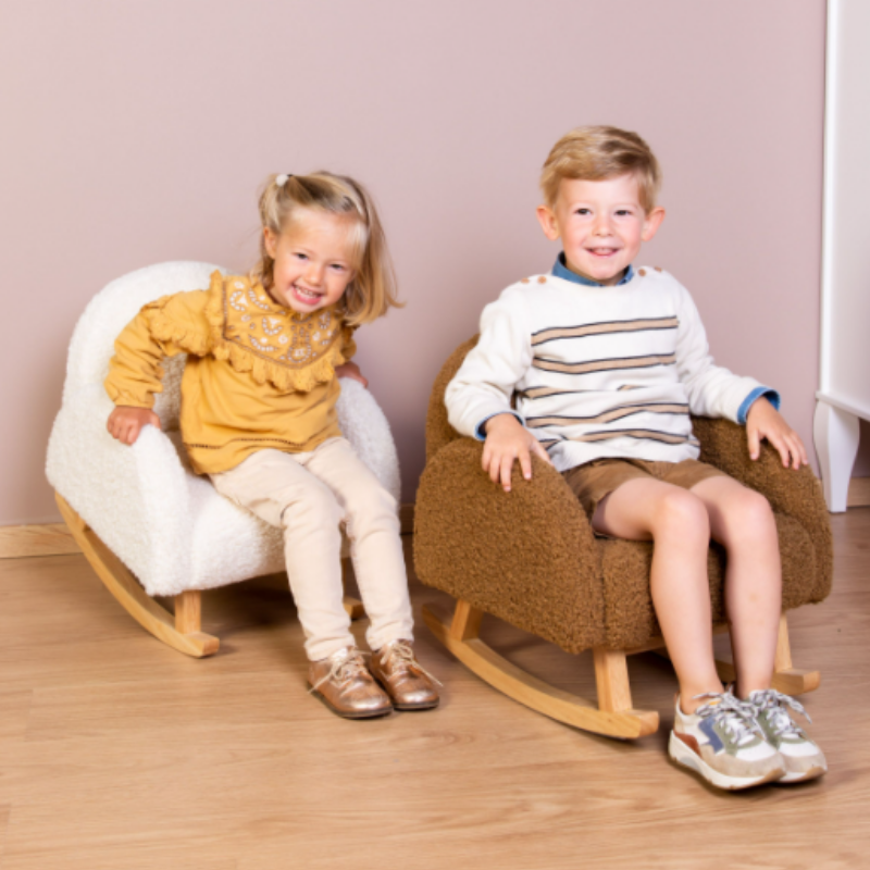 Childhome Kids Rocking Chair Teddy - Off White Natural