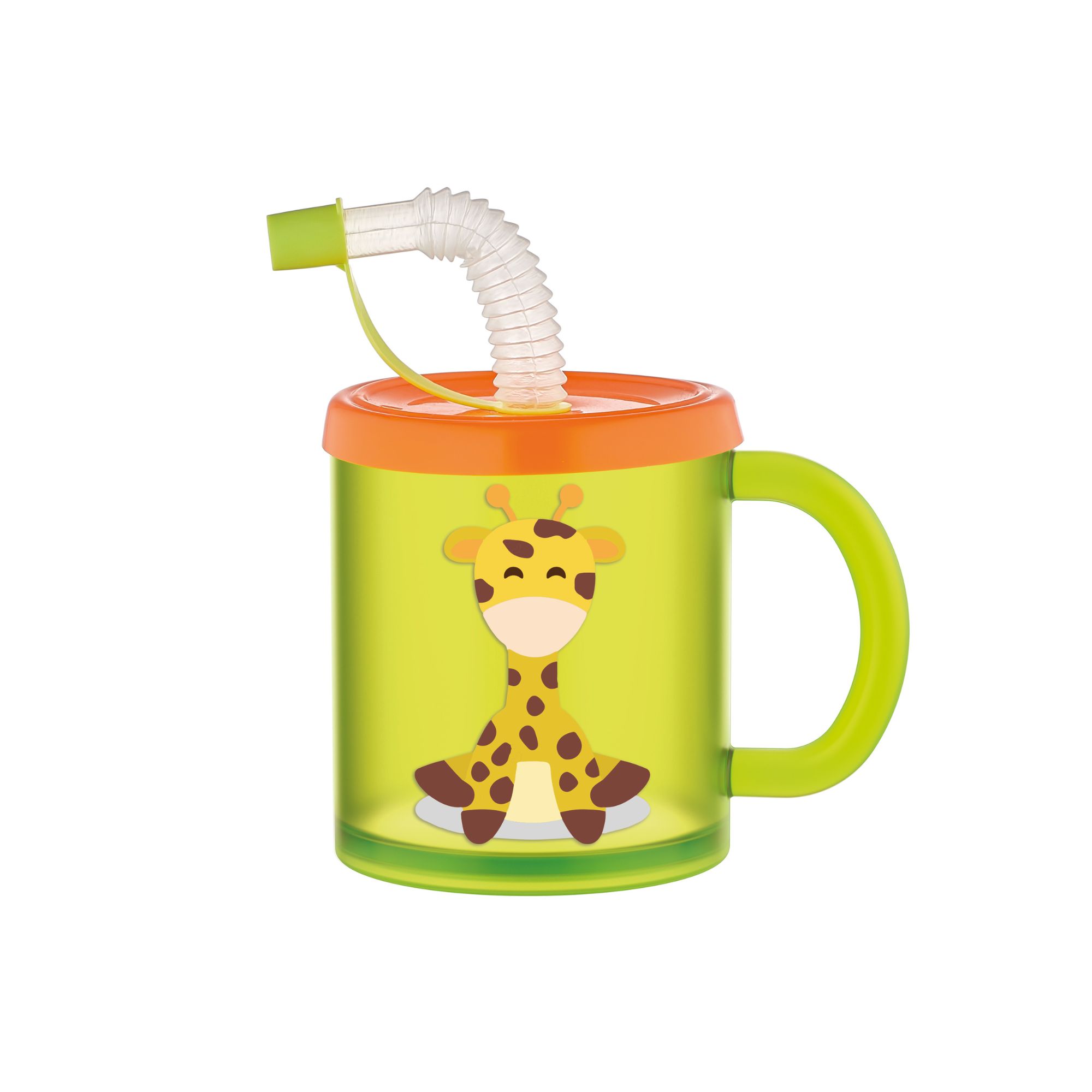 Renga Rubby Tumbler With Straw 210ml-Asst Colours