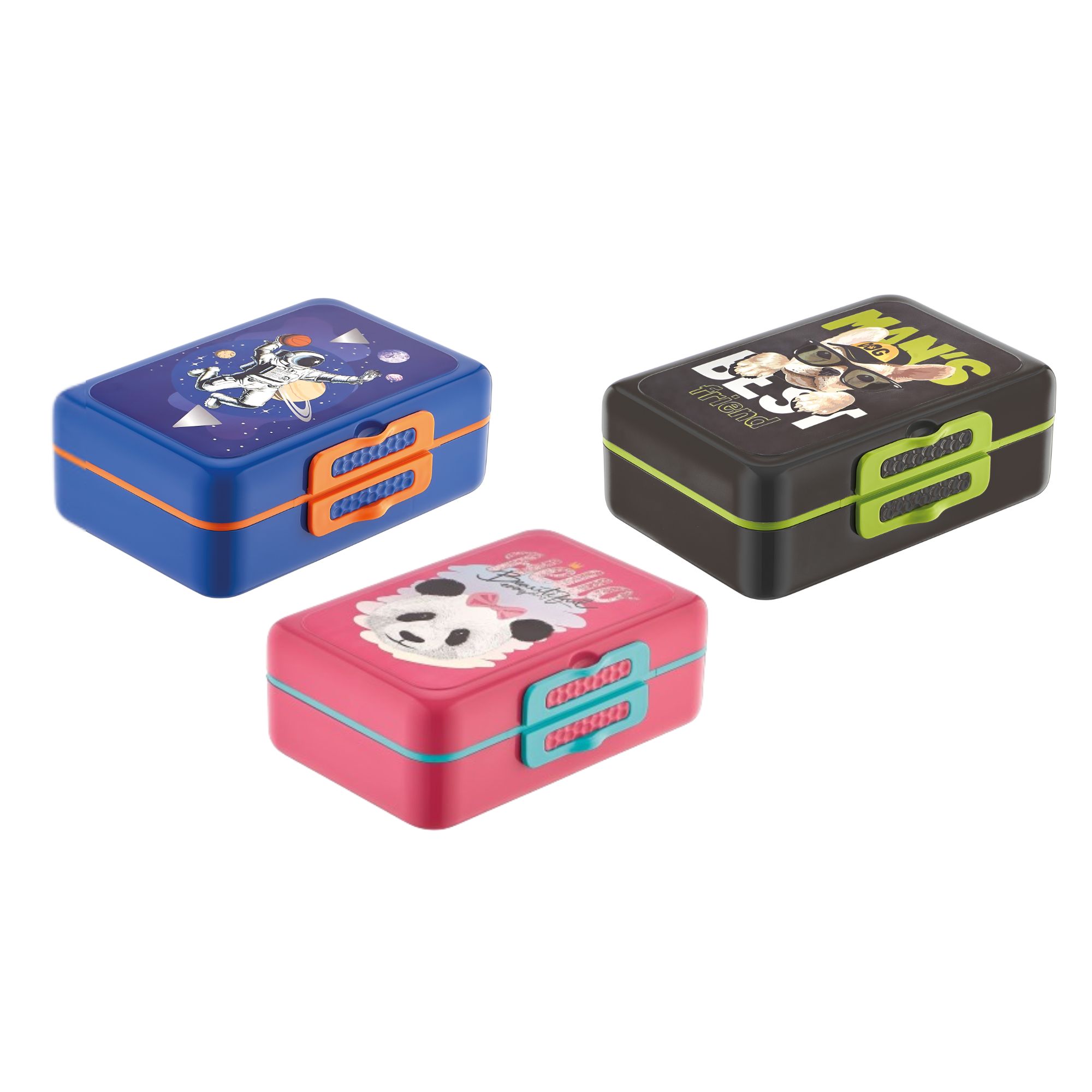 Renga Tondo Bento Lunch Box 1L-Asst Colours