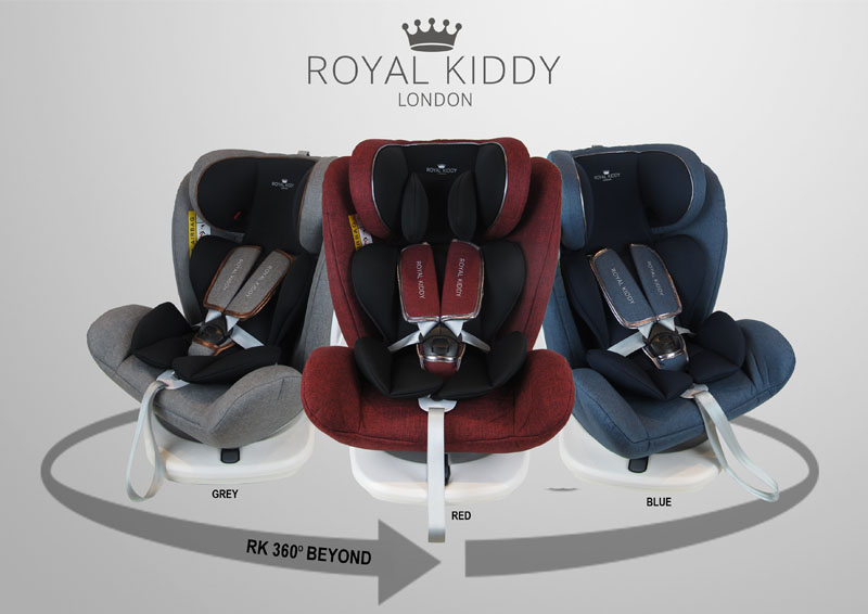 Royal Kiddy London 360 Onyx Double Facing Stroller + Royal Kiddy London 360 Beyond Rotating ISOFIX CarSeat + FREE Gifts!!